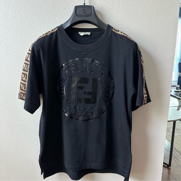 Fendi 2019 Women’s Zucca FF Logo T-Shirt - S - Picture 2 of 12